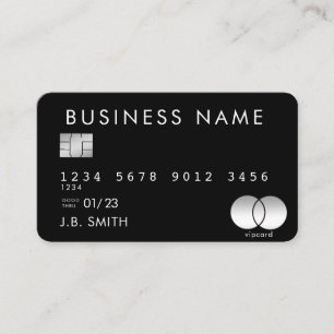 Credit Card Style Black Card