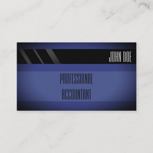 "Credit Card Style Business Card No.15" (Front)