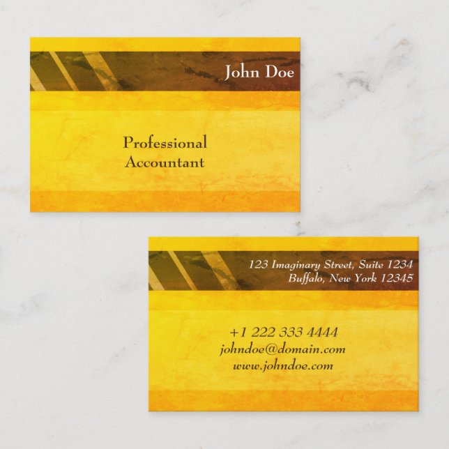 "Credit Card Style Business Card No.9" (Front/Back)