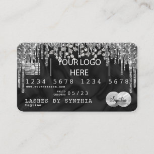 Credit Card Style Silver Diamond add your logo