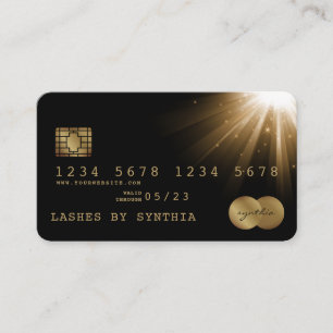Credit Card Styled Black Gold