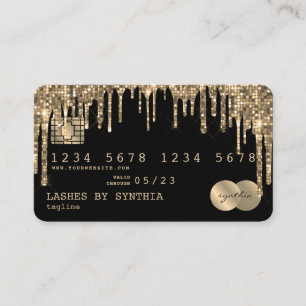 Credit Card Styled Dripping Gold