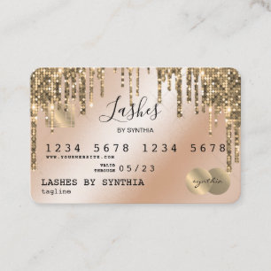 Credit Card Styled Dripping Gold
