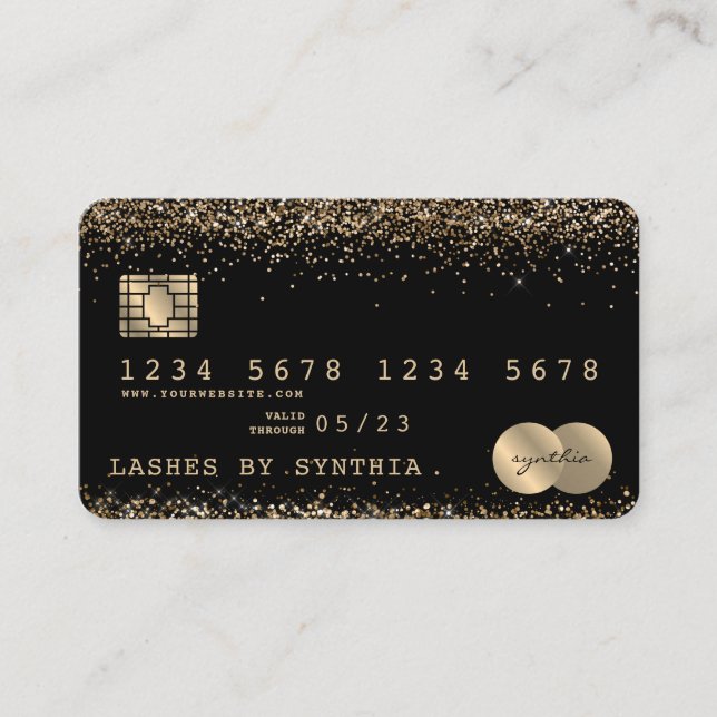 Credit Card Styled Dripping Gold (Front)