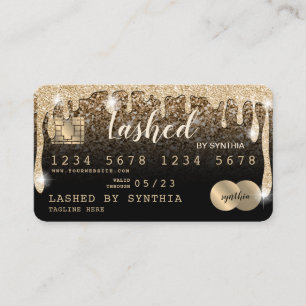 Credit Card Styled Dripping Gold