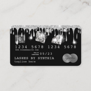 Credit Card Styled Dripping Gold Diamonds