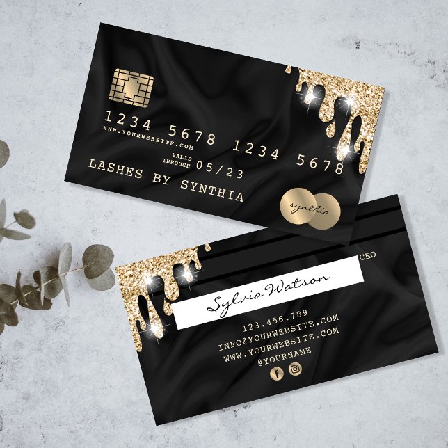 Credit Card Styled Dripping Gold Silk (Creator Uploaded)