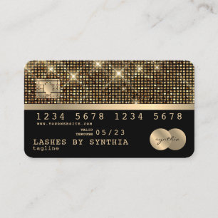 Credit Card Styled Gold and Black