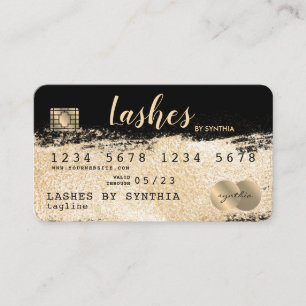 Credit Card Styled Gold Brush add your name