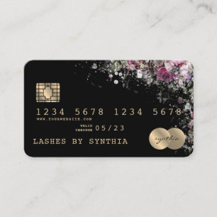 Credit Card Styled Greenery Floral