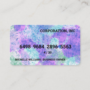 Credit Card   Tie Dye Background