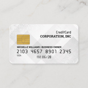 Credit Card   White Geometric Abstract Background