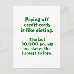 Credit Cards... Postcard