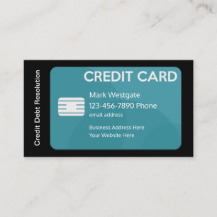 Credit Consolidation Services Business Business Card
