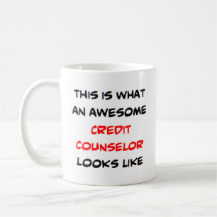 credit couselor, awesome coffee mug