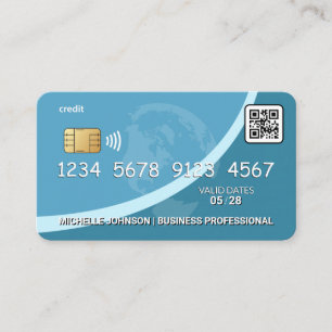Credit   Debit Card   Blue   Global   QR Code