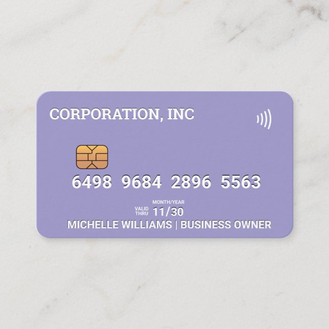 Credit | Debit Card | Lavender (Front)