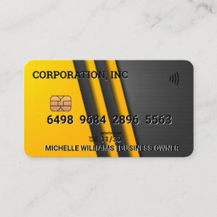 Credit   Debit Card   Yellow Grey Layers