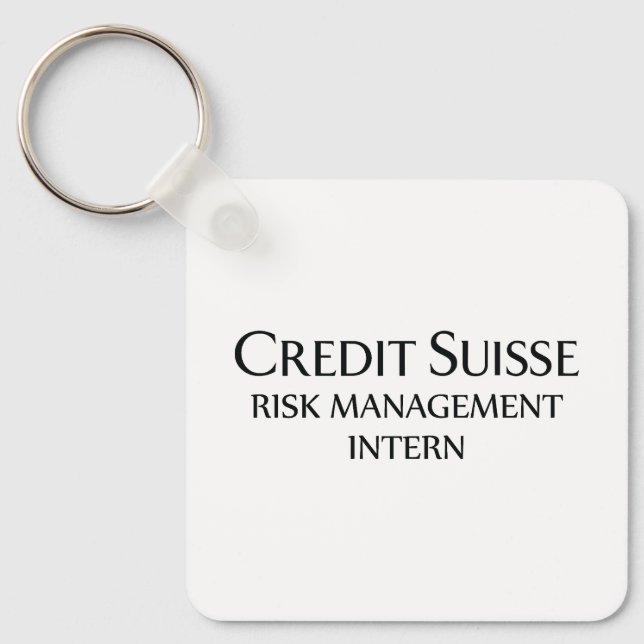 Credit Suisse Risk Management Intern Key Ring (Front)