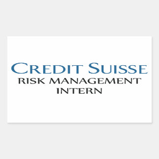 Credit Suisse Risk Management Intern Rectangular Sticker