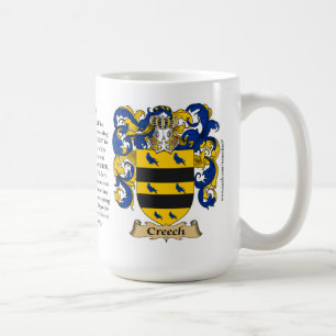 Creech, the Origin, the Meaning and the Crest Coffee Mug