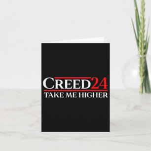 Creed 24 Take Me Higher Flag Usa America  Card