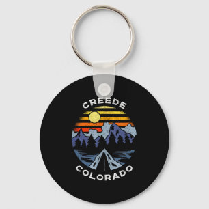Creede colorado mountains vacation camping souveni key ring