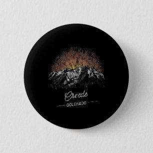 Creede Mountains Colorado Hiking Outdoors Vintage 6 Cm Round Badge