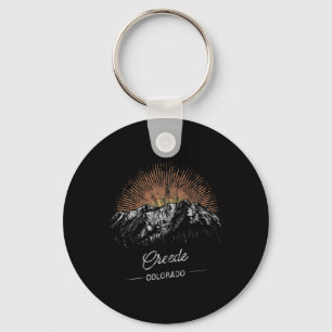 Creede Mountains Colorado Hiking Outdoors Vintage Key Ring