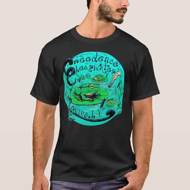 Creedence Clearwater Revival Frog & Lilypad T-Shirt (Front)
