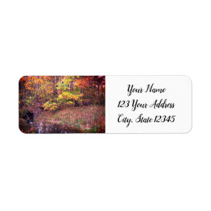 Creek At Fall Return Address Labels