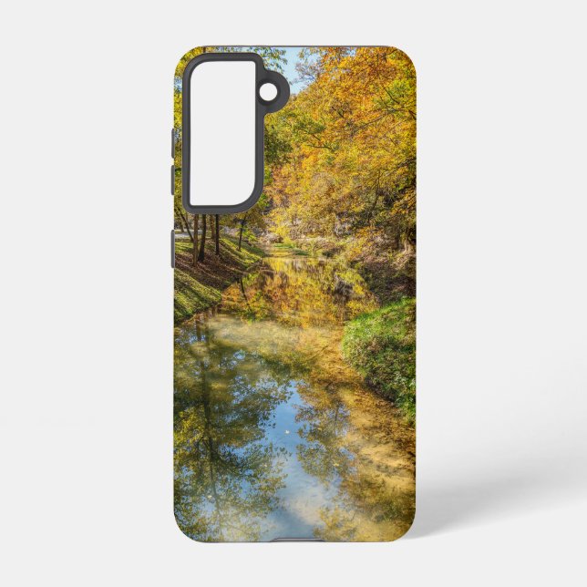 Creek Autumn Reflections Vertical Samsung Case (Back)