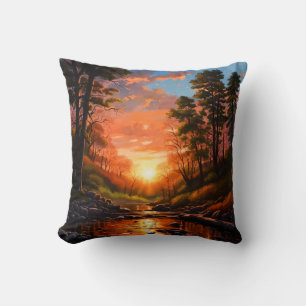 Creek Bank Sunrise Cushion