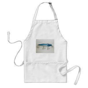 Creek Chub Pikie Blue Flash Vintage Lure Apron
