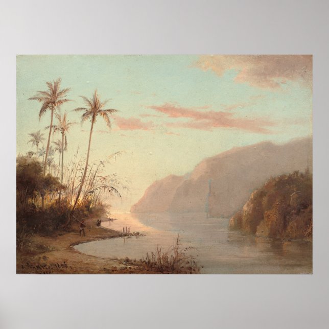 Creek in St. Thomas - Camille Pissarro Fine Art Poster (Front)