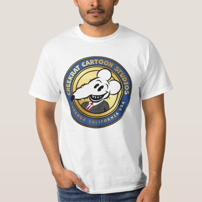 Creek Rat | Creek Rat Cartoon Studios T-Shirt (Front)