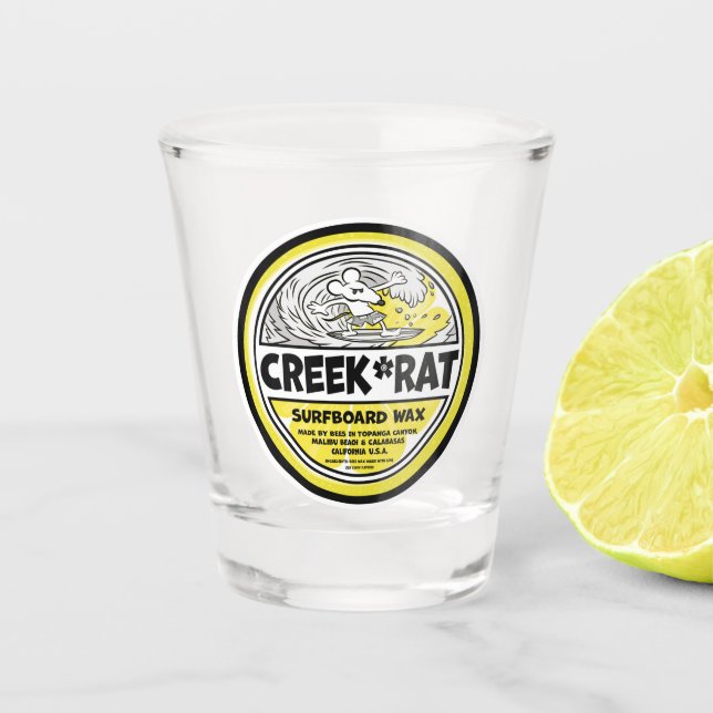Creek Rat - Creekrat Cartoon Studios Shot Glass (Front)