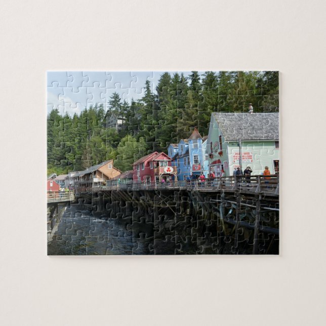 Creek Street in Ketchikan Jigsaw Puzzle (Horizontal)