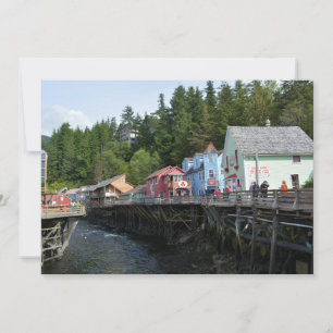 Creek Street in Ketchikan Thank You Card