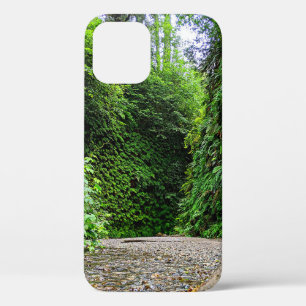 Creek Trail Winds Into Green Walls of Fern Canyon iPhone 12 Pro Case