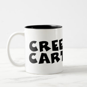 Creekrat CARtoon Studios Logo Two-Tone Coffee Mug