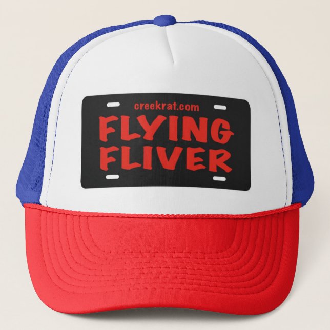 Creekrat Cartoons Fliver Flivver Boat Hat (Front)