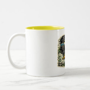 CreekRat Fliver Flivver Boat Cartoons Two-Tone Coffee Mug