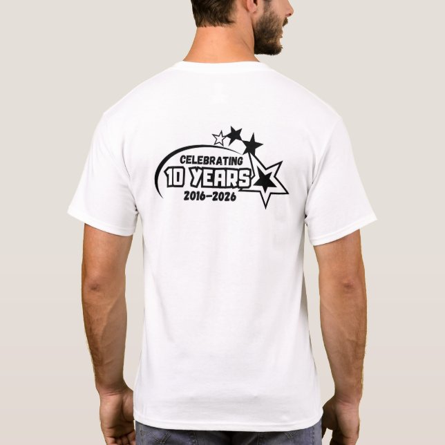 creekside logo with stars back T-Shirt (Back)