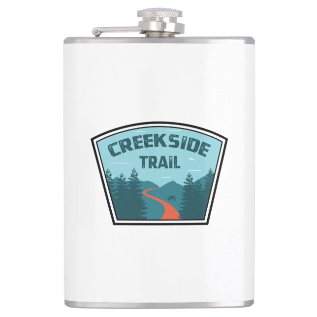 Creekside Trail Hip Flask (Front)