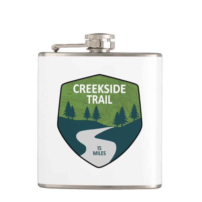 Creekside Trail Hip Flask (Front)