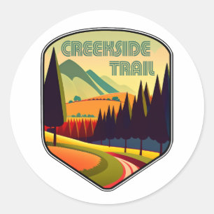 Creekside Trail Ohio Colors Classic Round Sticker