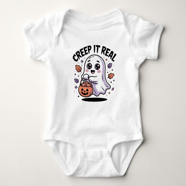  Creep It Real Baby Bodysuit (Front)