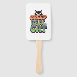 Creep It Real Cat Hand Fan