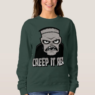 Creep It Real Classic Horror Frankenstein Design Sweatshirt